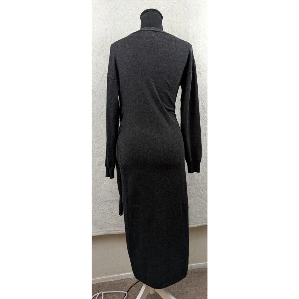 Modern Citizen Charcoal Wrap Dress - Picture 4 of 6